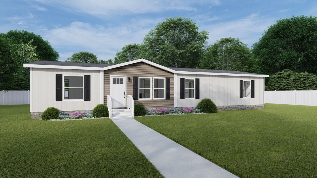 The EXPEDITION Exterior. This Manufactured Mobile Home features 4 bedrooms and 2 baths.